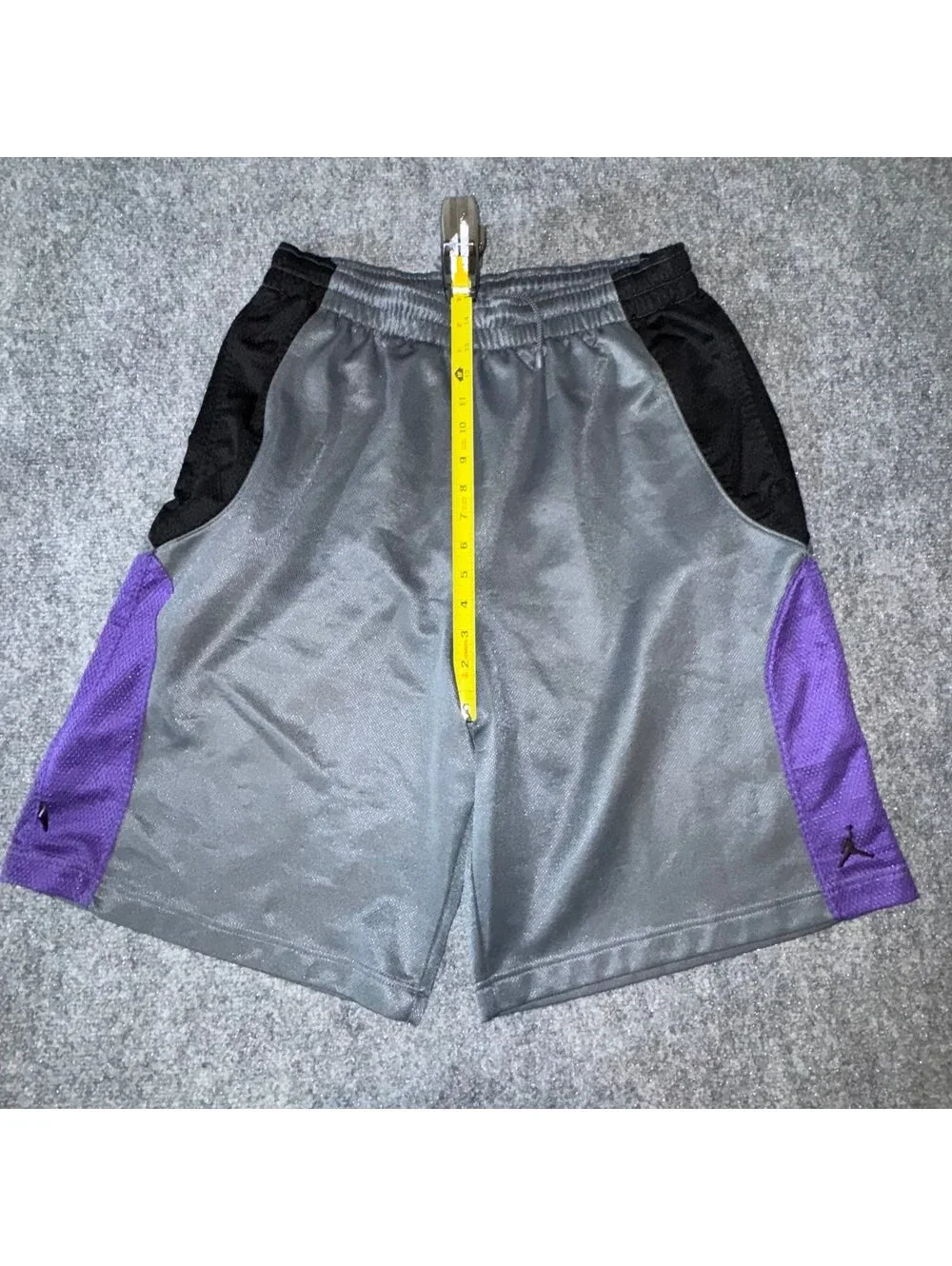 Nike Air Jordan Grail Purple Accent Baggy Hoop Shorts Mens LG Vtg y2k 90s Rare